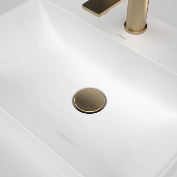 Caroma Urbane II Basin Dome Pop-Up Plug & Waste White