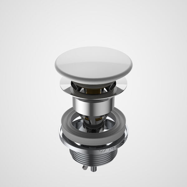 Caroma Urbane II Basin Dome Pop-Up Plug & Waste White