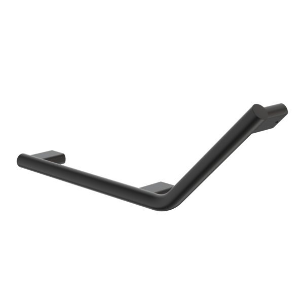 Caroma Opal Support Rail 135 Degree Left Hand Angled - Matte Black