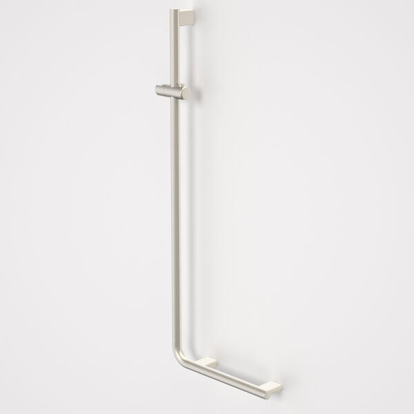 Caroma Opal Support Shower Rail 90 Degree - Brushed Nickel