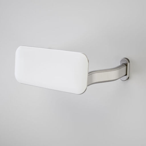 Caroma Backrest Curved Arm - Silver (with GermGard®