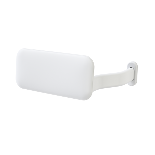 Caroma Backrest Curved Arm - White (with GermGard®)