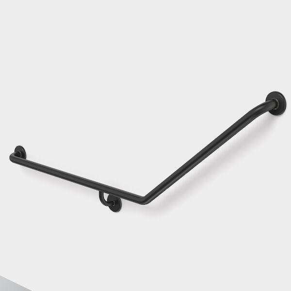 Caroma Care Support Grab Rail - 140 Degree Angled 870x700 LH