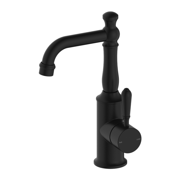 Nero York Basin Mixer with Metal Lever