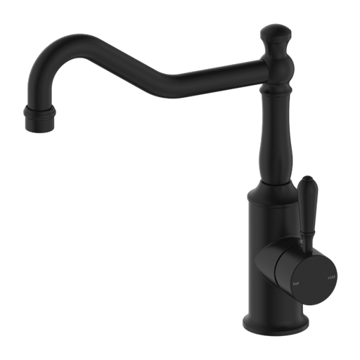 Nero York Kitchen Mixer Hook Spout with Metal Lever
