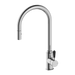 Nero York Pull Out Sink Mixer with Vegie Spray Function with Black Porcelain Lever Chrome