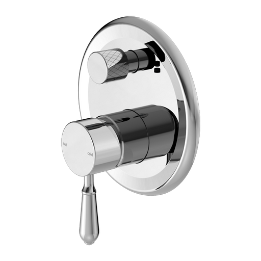 Nero York Shower Mixer with Divertor with Metal Lever