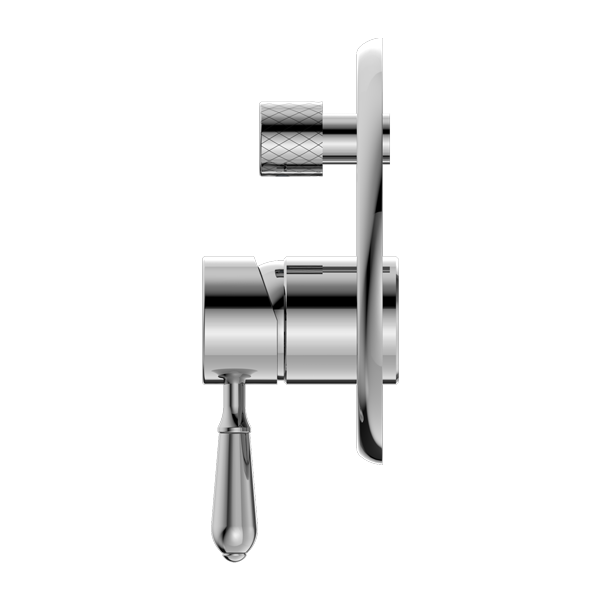Nero York Shower Mixer with Divertor with Metal Lever