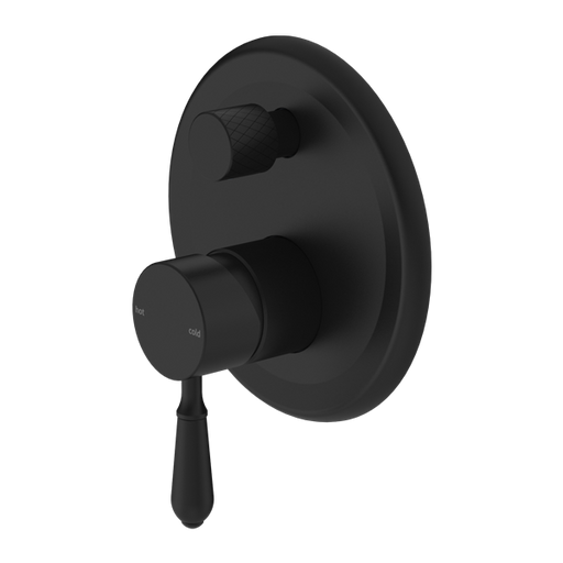 Nero York Shower Mixer with Divertor with Metal Lever