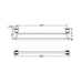 Nero York Double Towel Rail