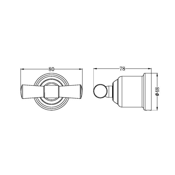 Nero York Robe Hook
