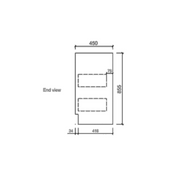 Aulic Rocky White Cabinet With Options Of Handles