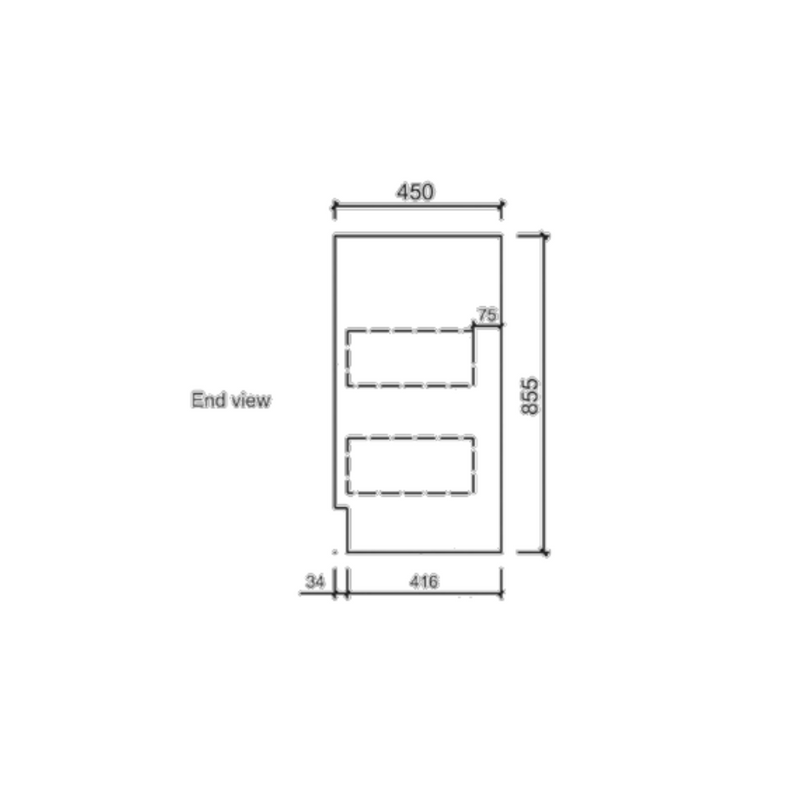 Aulic Rocky White Cabinet With Options Of Handles