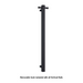 Thermorail Square 12Volt Vertical Bar 900x142x100mm 29Watts With Optional Hook - Matt Black