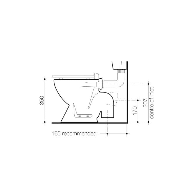Caroma Junior Connector Pan - S Trap