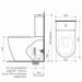 Caroma Urbane II CleanFlush® Wall Faced Close Coupled Toilet Suite (Bottom Inlet) with GermGard®