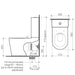Caroma Liano Junior Cleanflush® Wall Faced Toilet Suite