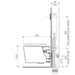 Caroma Liano Cleanflush® Wall Hung Invisi Series II® Toilet Suite UC - with GermGard®