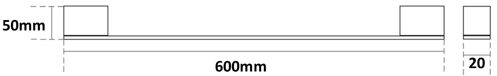 Millennium Zoya Single Towel Rail