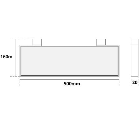 Millennium Zoya Glass Shelf
