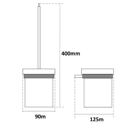 Millennium Zoya Toilet Brush & Holder