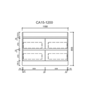 Aulic Leona Finger Pull Cabinet 1200mm