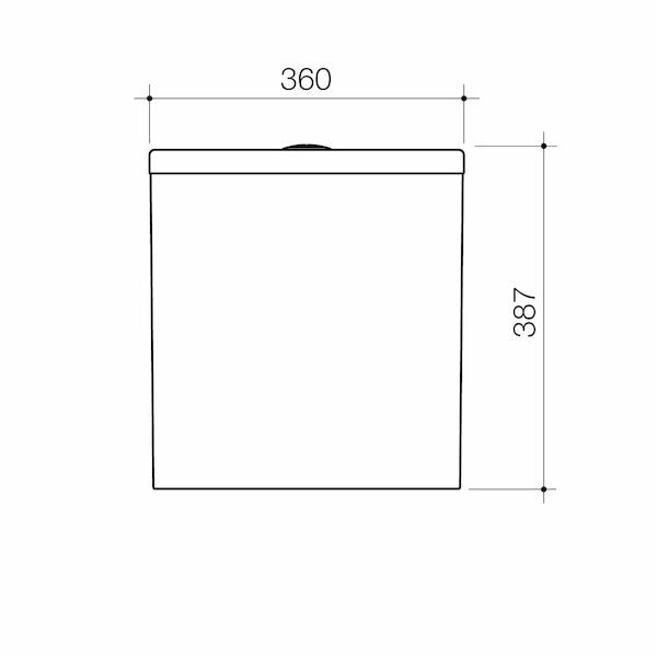 Caroma Urbane II Close Coupled Bottom Inlet Cistern
