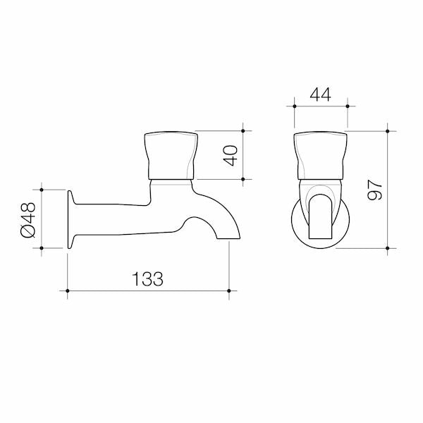Caroma School Smart Pillar Tap Hob