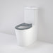 Caroma Care 660 Ambulant Cleanflush Easy Height BE Suite with Single Flap Seat Anthracite Grey - with GermGard®