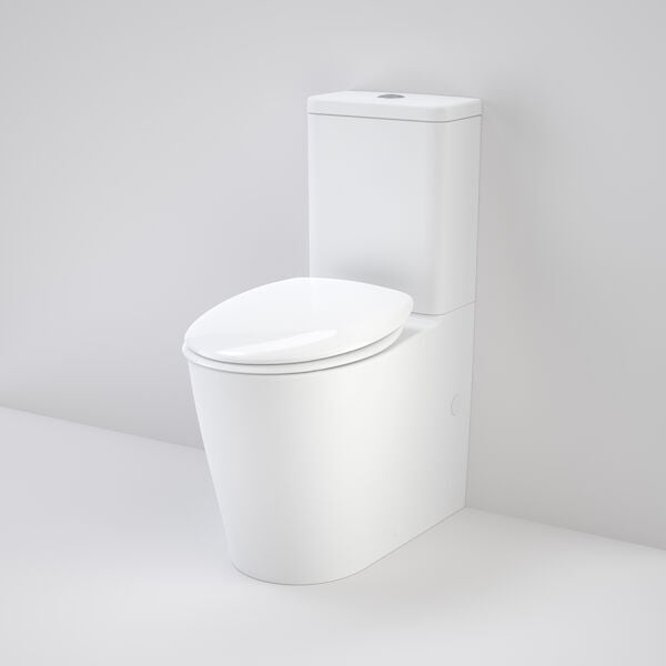 Caroma Care 660 Ambulant Cleanflush Easy Height BI Suite with Double Flap Seat White (GermGard®)