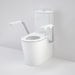 Caroma Care 660 Cleanflush Wall Faced Close Coupled Easy Height BI Suite with Nurse Call Armrests Left and Caravelle Single Flap Seat