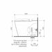 Caroma Care 660 Cleanflush Wall Faced Close Coupled Easy Height BI Pan with Uniorbital Connector GermGard