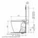 Caroma Urbane® II Bidet Cleanflush® Invisi Series II® Wall Faced Toilet Suite (with GermGard®)