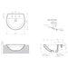 Caroma Cosmo Semi Recessed Basin 1TH