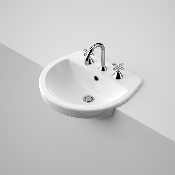 Caroma Cosmo Semi Recessed Basin - 3TH