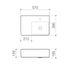 Caroma Cube Extension Wall Basin LHS 1TH