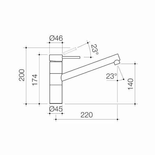 Caroma Pin Lever Sink Mixer