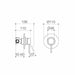 Caroma Pin Lever Bath/Shower Mixer