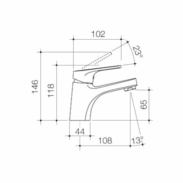 Caroma Kip Basin Mixer - Chrome - Lead Free