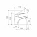 Caroma Kip Basin Mixer - Chrome - Lead Free