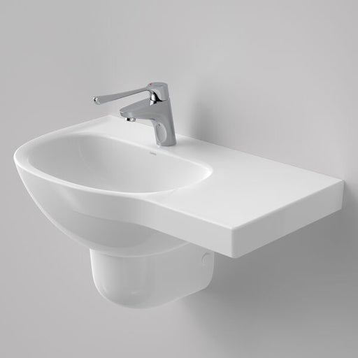Caroma Care 700 Wall Basin with Right Hand Shelf (with GERMGARD®) - 1TH