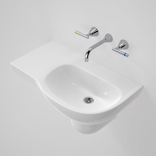 Caroma Care 700 Wall Basin with Left Hand Shelf (with GERMGARD®) - 0TH
