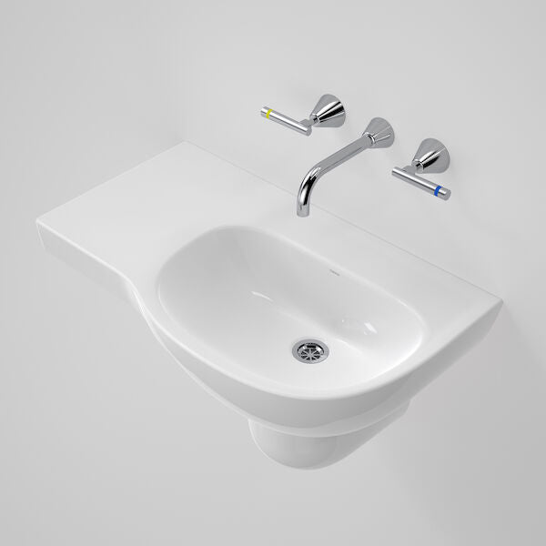Caroma Care 700 Wall Basin with Left Hand Shelf (with GERMGARD®) - 0TH