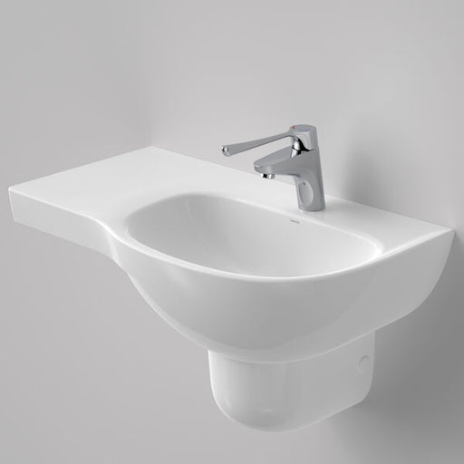 Caroma Care 700 Wall Basin with Left Hand Shelf (with GERMGARD®) - 1TH