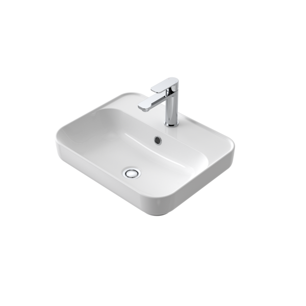 Caroma Tribute Rectangle 500 Inset Basin 1TH OF