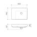 Caroma Urbane II Left Hand Shelf Wall Basin (No Tap Hole)