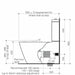 Caroma Care 800 Cleanflush® Wall Faced Toilet Suite - Caravelle Care SF AG - with GermGard®