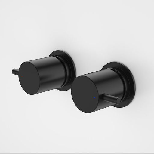 Caroma Luna Lever Wall Top Assemblies - Matte Black