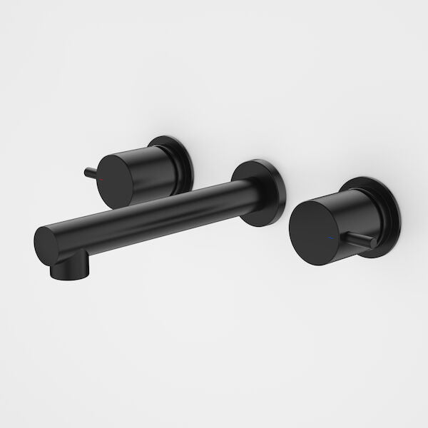 Caroma Luna Lever Wall Basin Set Black