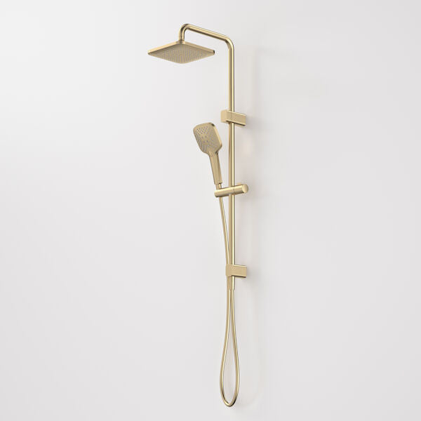 Caroma Luna SYS O/H Shower on Rail Brushed Brass